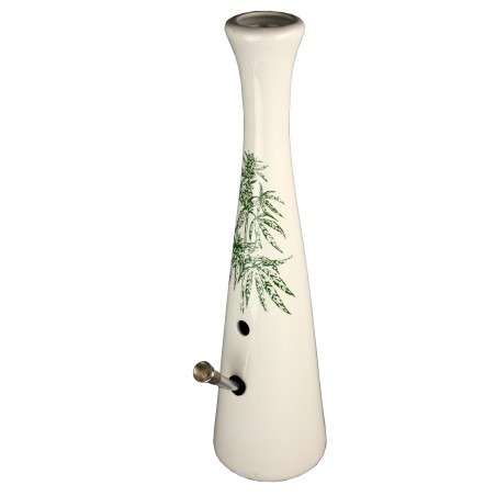 Dutch Bong with Ceramic Leaf (39cm)