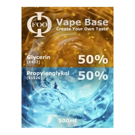 E-Liquid Base Foo Fluids 50% VG / 50PG (500ml)