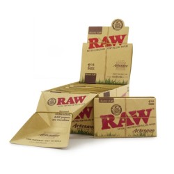 Raw Artesano Organic 1 1/4 mittlere Größe + Filter Box