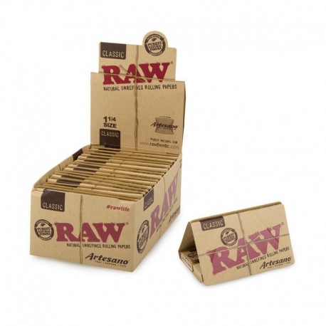 Raw Artesano Classic 1 1/4 Medium Größe + Filter Box