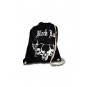'Black Leaf' 'Skulls' Cotton Bag black