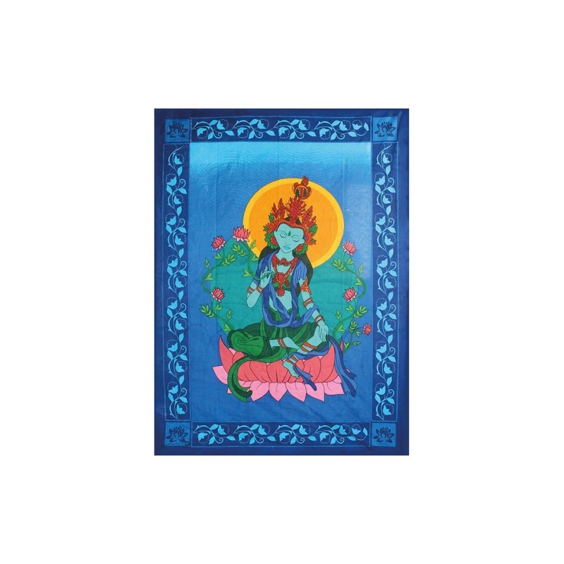 Telo GOA 'Green Tara' 1320x1930mm (100% Cotone)