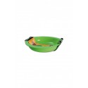 Oil Black Leaf Silly Silicone Plate Green