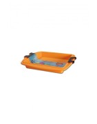 Oil Black Leaf' 'Silly' Silikon-Schale Orange