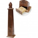 Incense holder Torre in Wood Upside Down (Size 370x55x55mm)