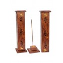 Incense holder tower in wood Elefant (Size 306x55x55mm)