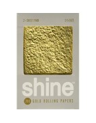 Shine 24 White 1 1/4 Medium Size 2 Cartine Gold Bianco