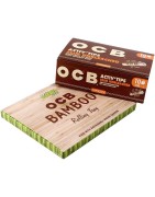 Filtri OCB Activ Tips Slim Size Set + Rolling Tray Bamboo 20x10pz+20x10pz unbleached 7mm