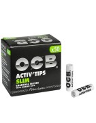 OCB ActivTips Filter in extra schlanker Größe, 50 Stück/6 mm