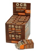 OCB Activ Tips unbleached filters Slim Size Box 10pcs