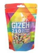 Gizeh Active Filter Slim Size 210pcs 6mm Coconut Carbon Filters