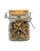 Medusa Slim Size Filtres 100pcs 6mm récipient en verre de cellulose de carbone de noix de coco