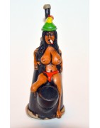 Handpfeife Frau Rasta 13cm