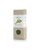 Hemp tea with currant leaves