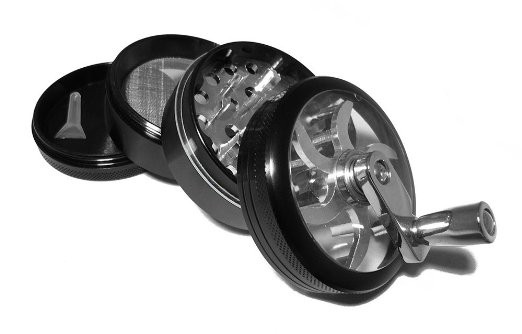 Grinder with crank